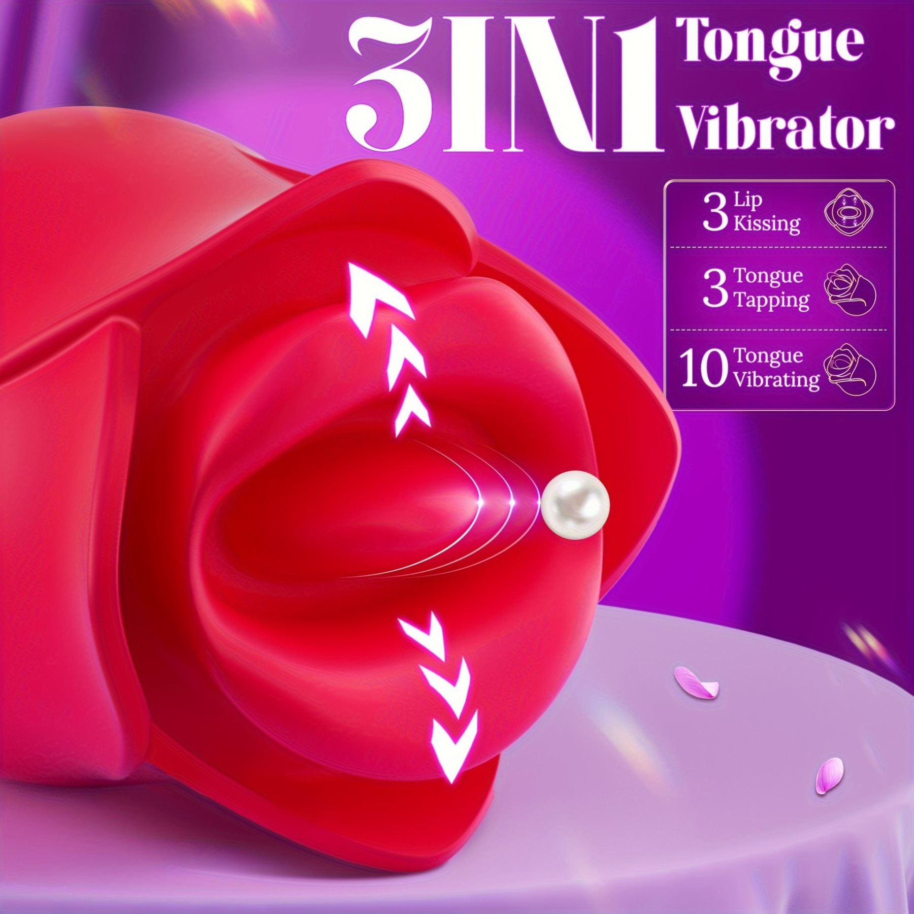 KissBloom 3-in-1 Rose Stimulator - image 6