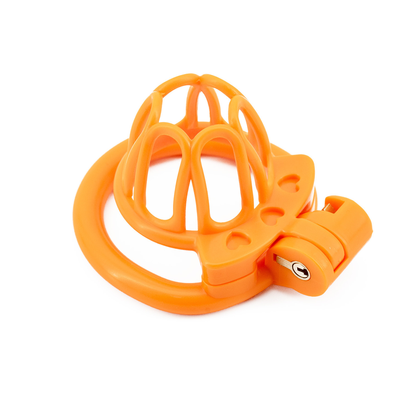 Open End Hollow Chastity Cage with 4 Rings -WeLovePlugs