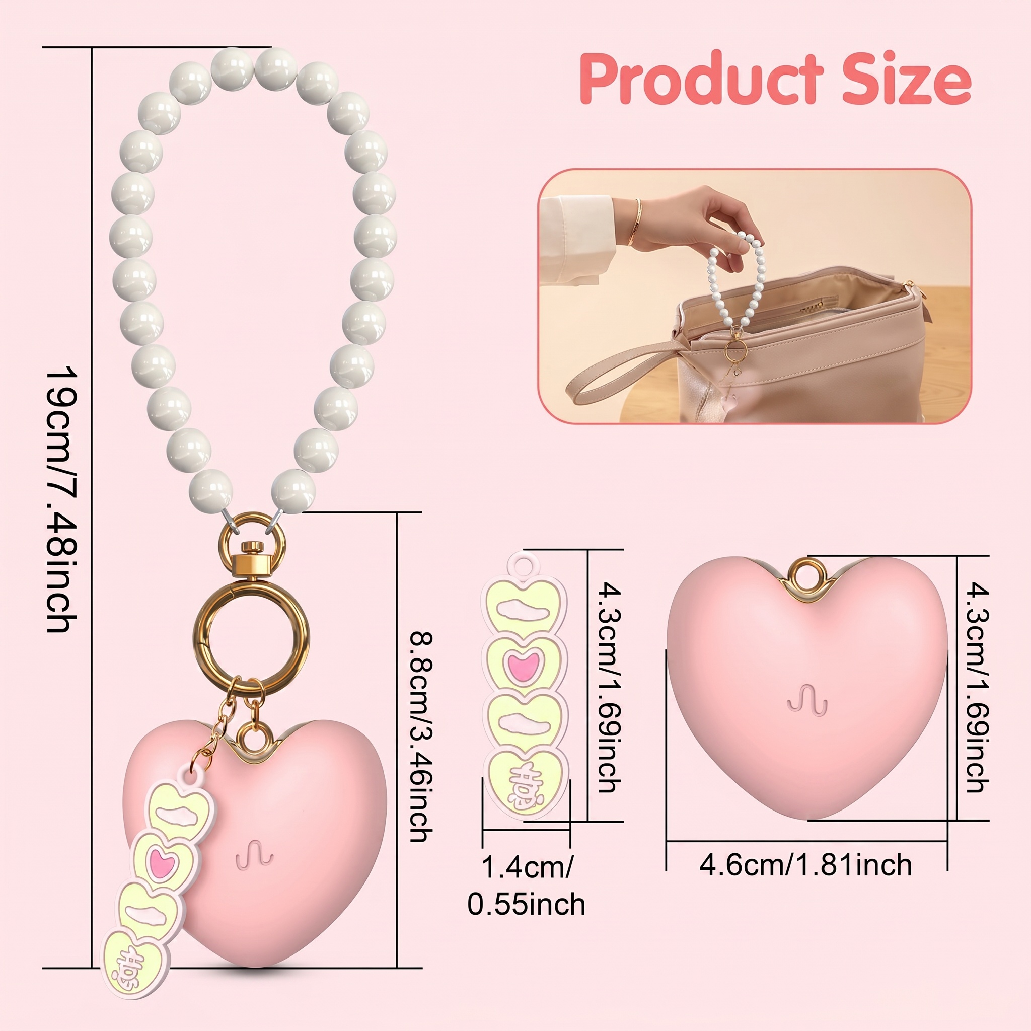 PearlCharm Heart Mini Vibrator - image 6