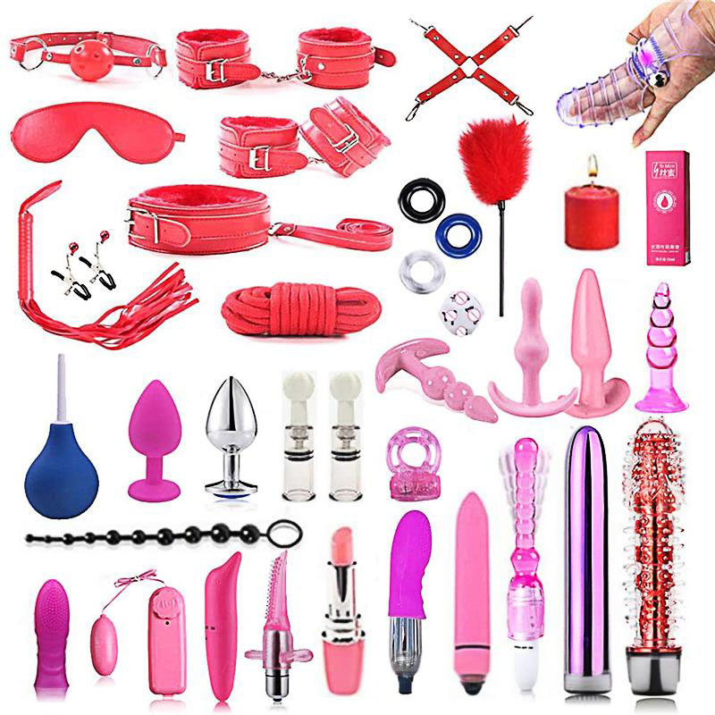 BDSM Bed Straps Restraints Sex 38 Pcs Set-WeLovePlugs