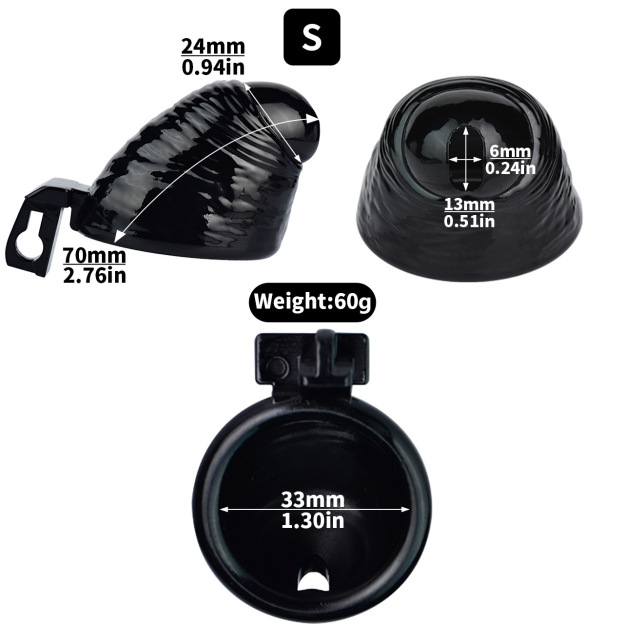 Thick Dick Resin Chastity Cage-WeLovePlugs