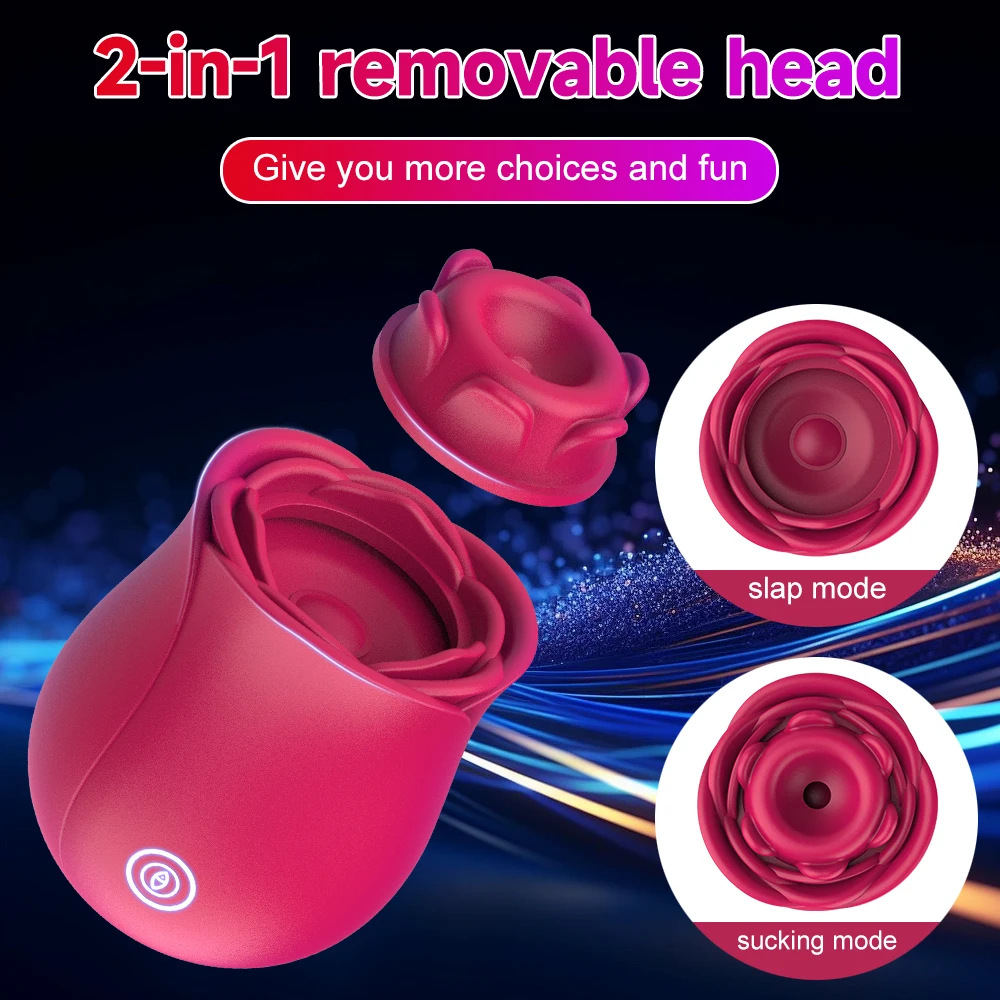Clitoral Sucking & Slapping Vibrator – Rose Toy for Intense Pleasure-WeLovePlugs