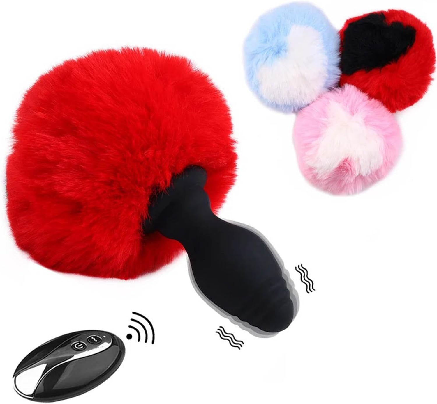Rabbit Tail Butt Plug Remote Control -WeLovePlugs