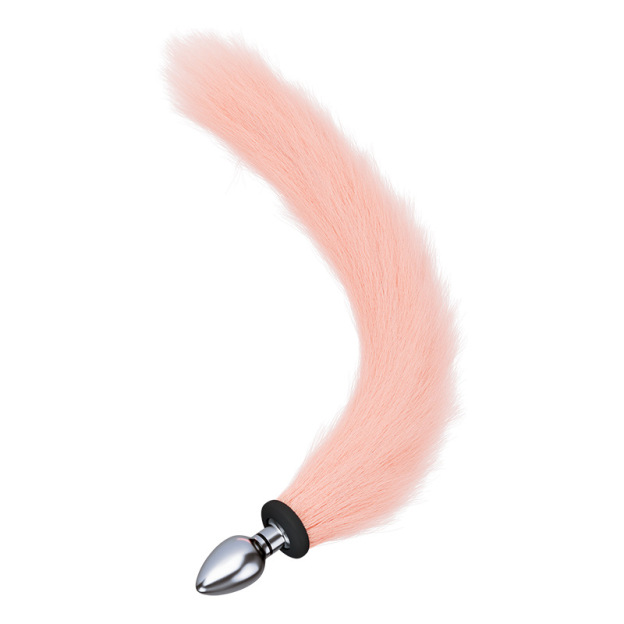 15.7'' Electro-Vibrating Fox Tail Butt Plug - Pink - M - image 3