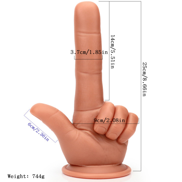 8.66'' Realistic Finger Dildo-WeLovePlugs