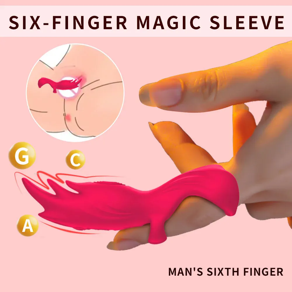 Six Finger Magic Set Vibrator Clitoris G-Spot Stimulator