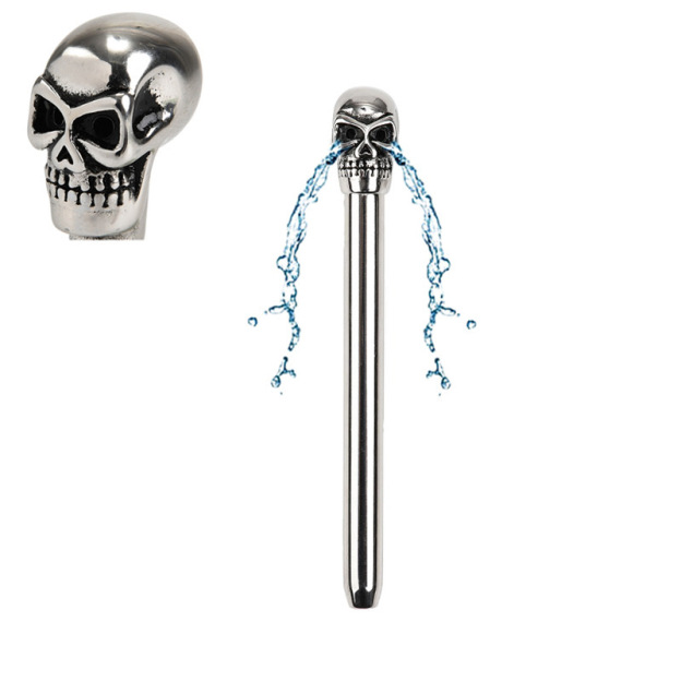 Male Penis Urethral Sound Stainless Steel Skull Head - image 4