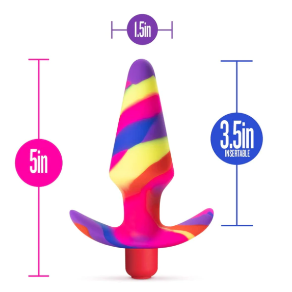 Avant Free Spirit Scarlet 5-Inch Vibrating Anal Plug-WeLovePlugs