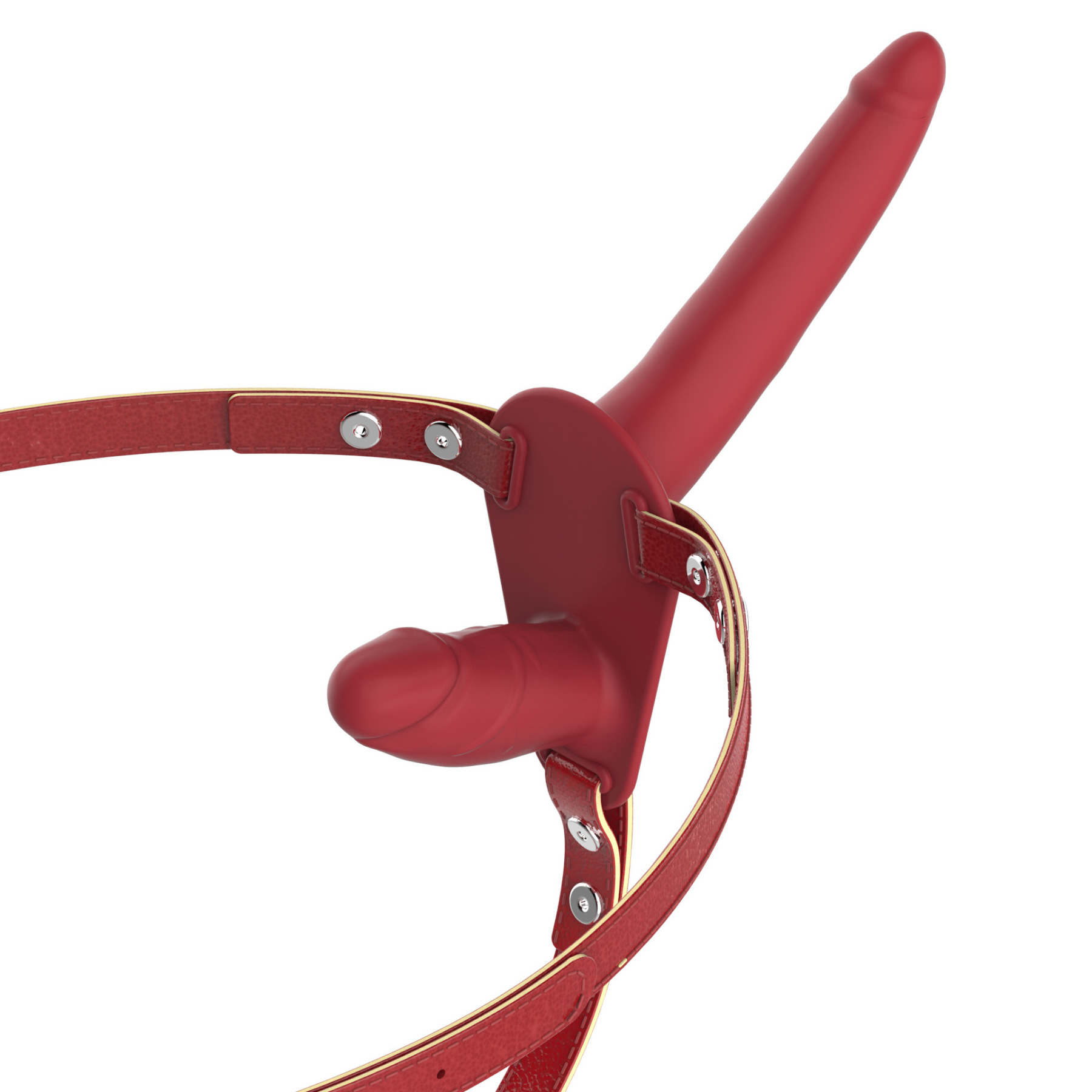 SyncPleasure Double End Strap on Dildo-WeLovePlugs