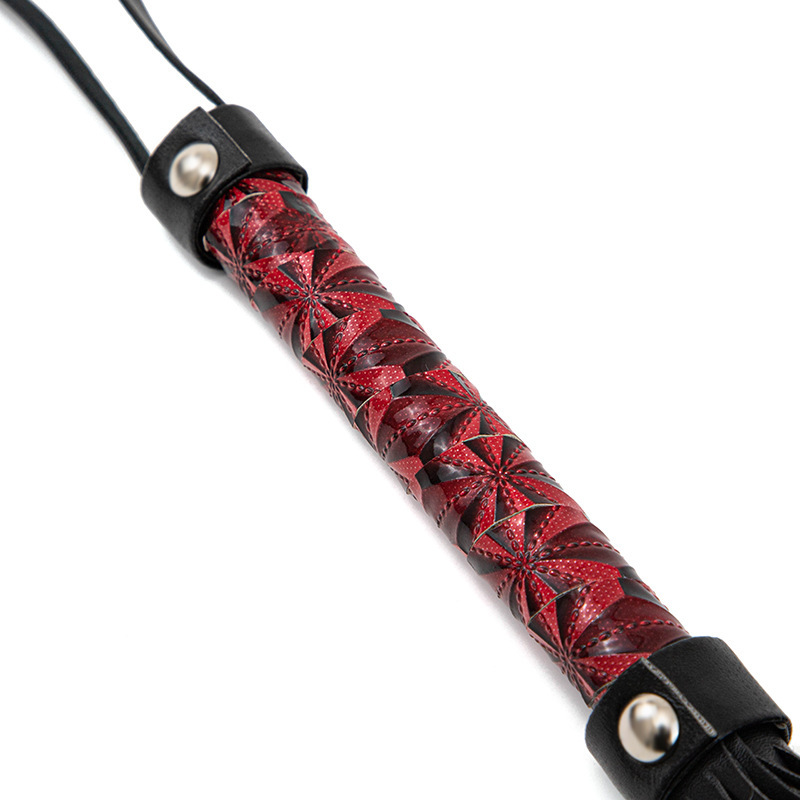 High-quality Leather Whip With Braided Handle - image 3