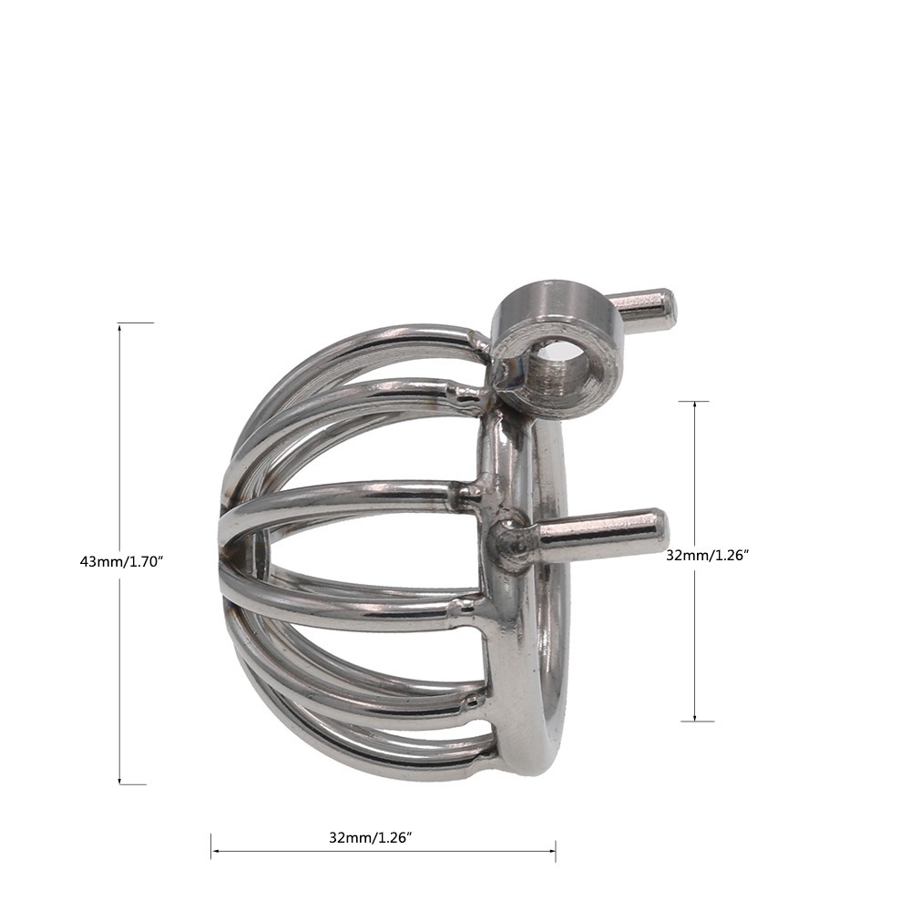 Stainless Steel Male Chastity Cage with Secure Lock - image 1