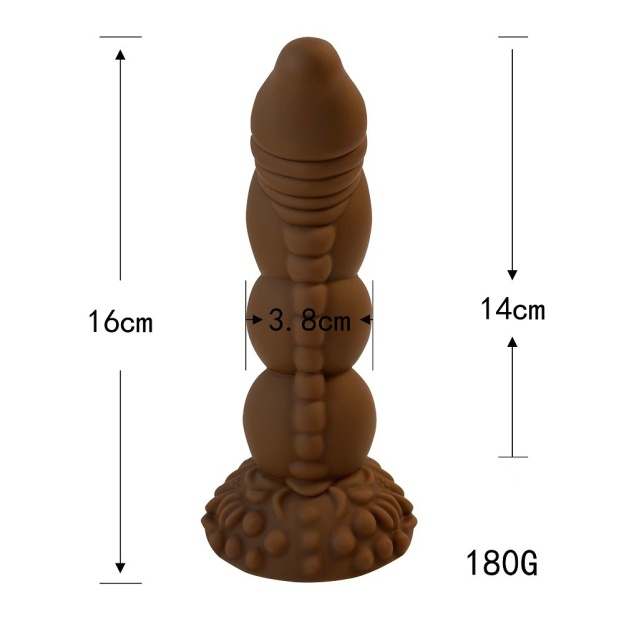 Brown Tentacle Fantasy Anal Plug Dildo