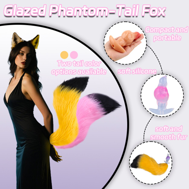 Premium Silicone Butt Plug With Fox Tail-WeLovePlugs