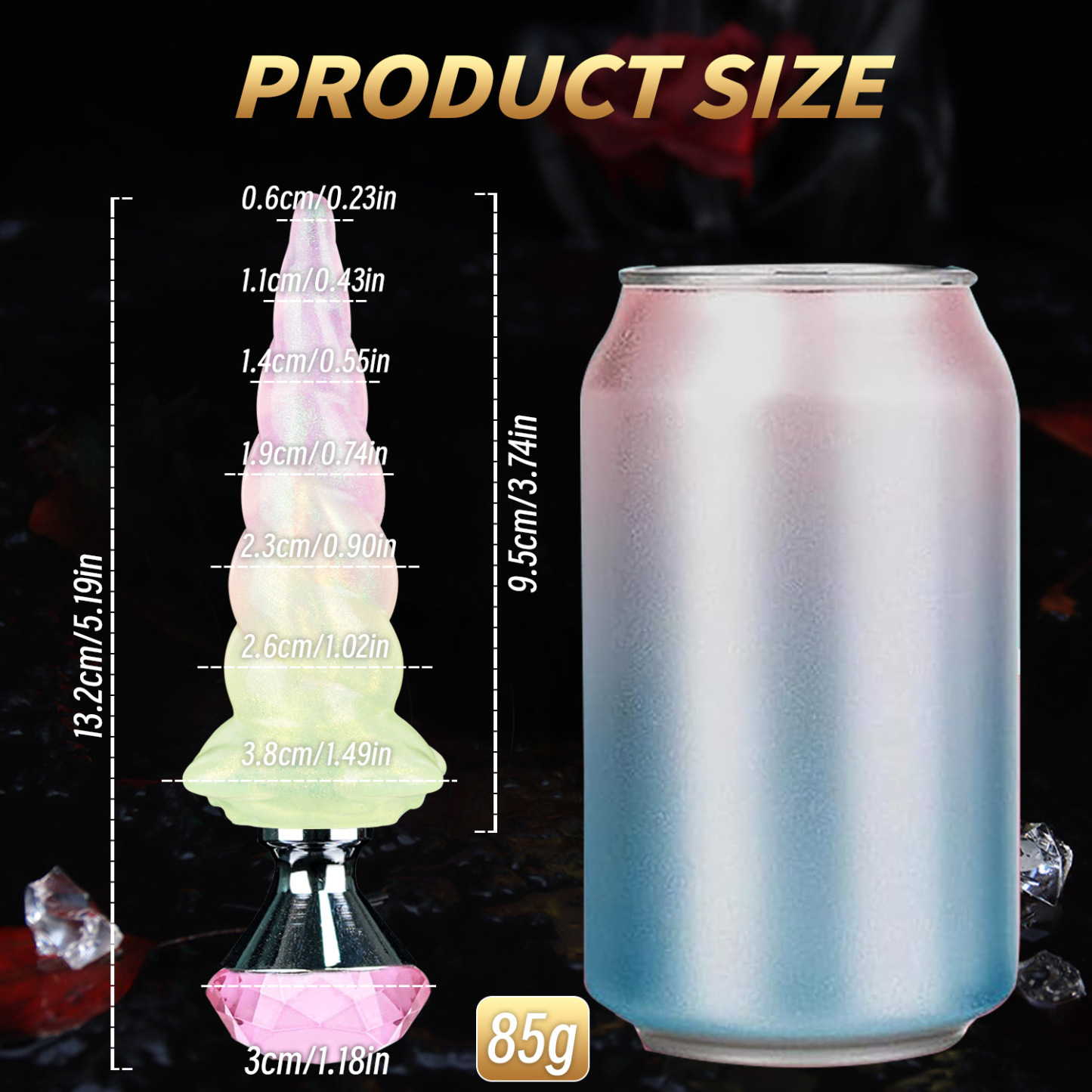 5.19'' Candy Glow Unicorn Plug - image 4