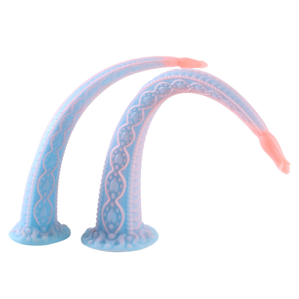 PetalPlay Anal Plug – Bumpy Rosebud Shape with Suction Cup Extra Long Dildo