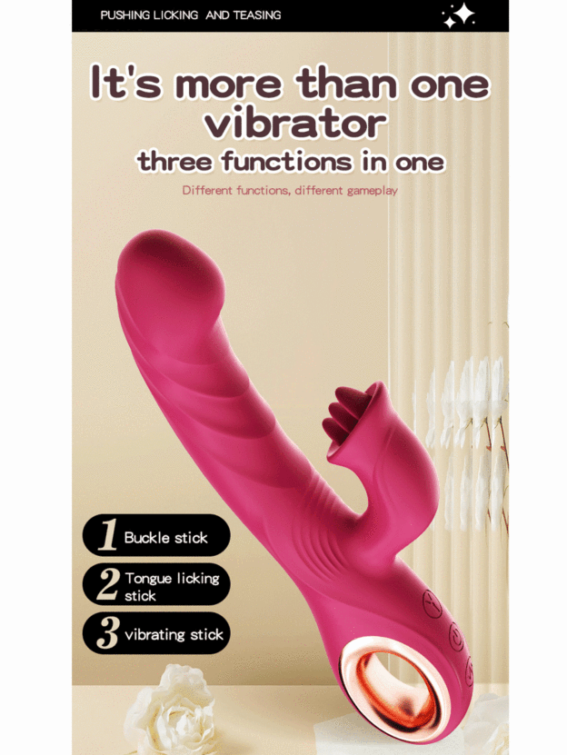 LickThrust 3-in-1 Pleasure Dual Vibrator Wand-WeLovePlugs