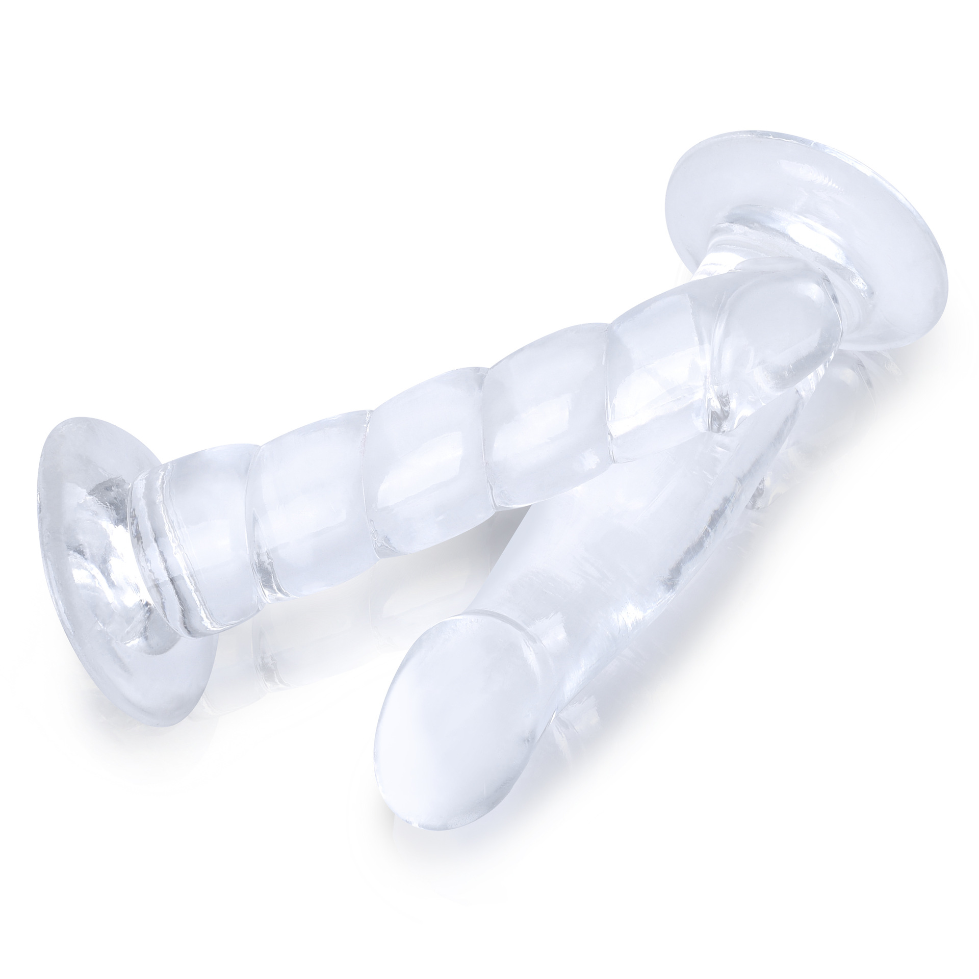  6.61 and 6.69 inches Unisex Anal Plug Clear Dildo-WeLovePlugs