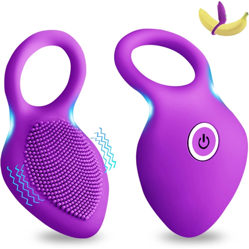 10-Speed Vibrating Cock Ring - Rechargeable Stretchy Silicone Ring for Couples-WeLovePlugs