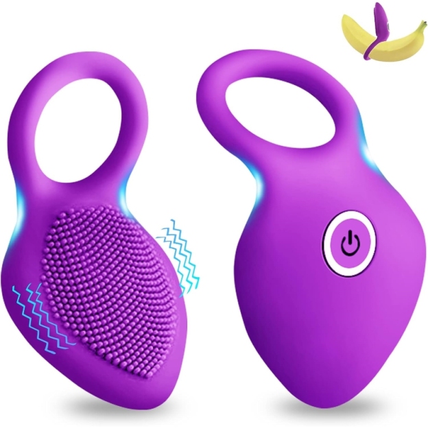 10-Speed Vibrating Cock Ring - Rechargeable Stretchy Silicone Ring for Couples-WeLovePlugs