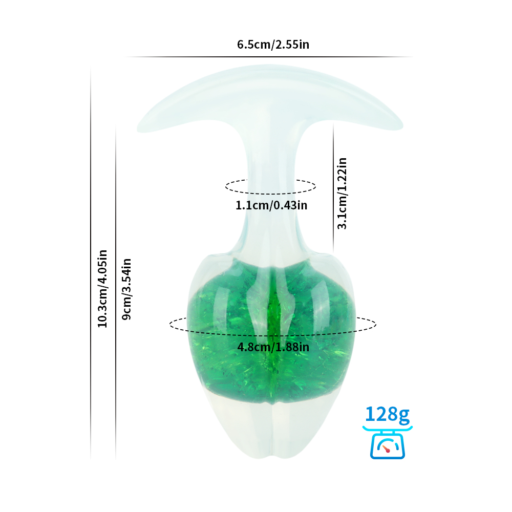 Crystal Vault Glass-Embedded Silicone Plug