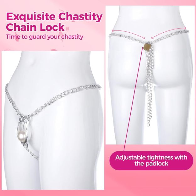 Women Chastity Belt Devices with Metal Lock-WeLovePlugs