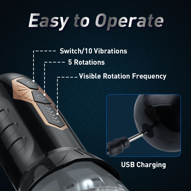 SpinPulse360° Rotating & Vibrating Male Masturbator - image 1