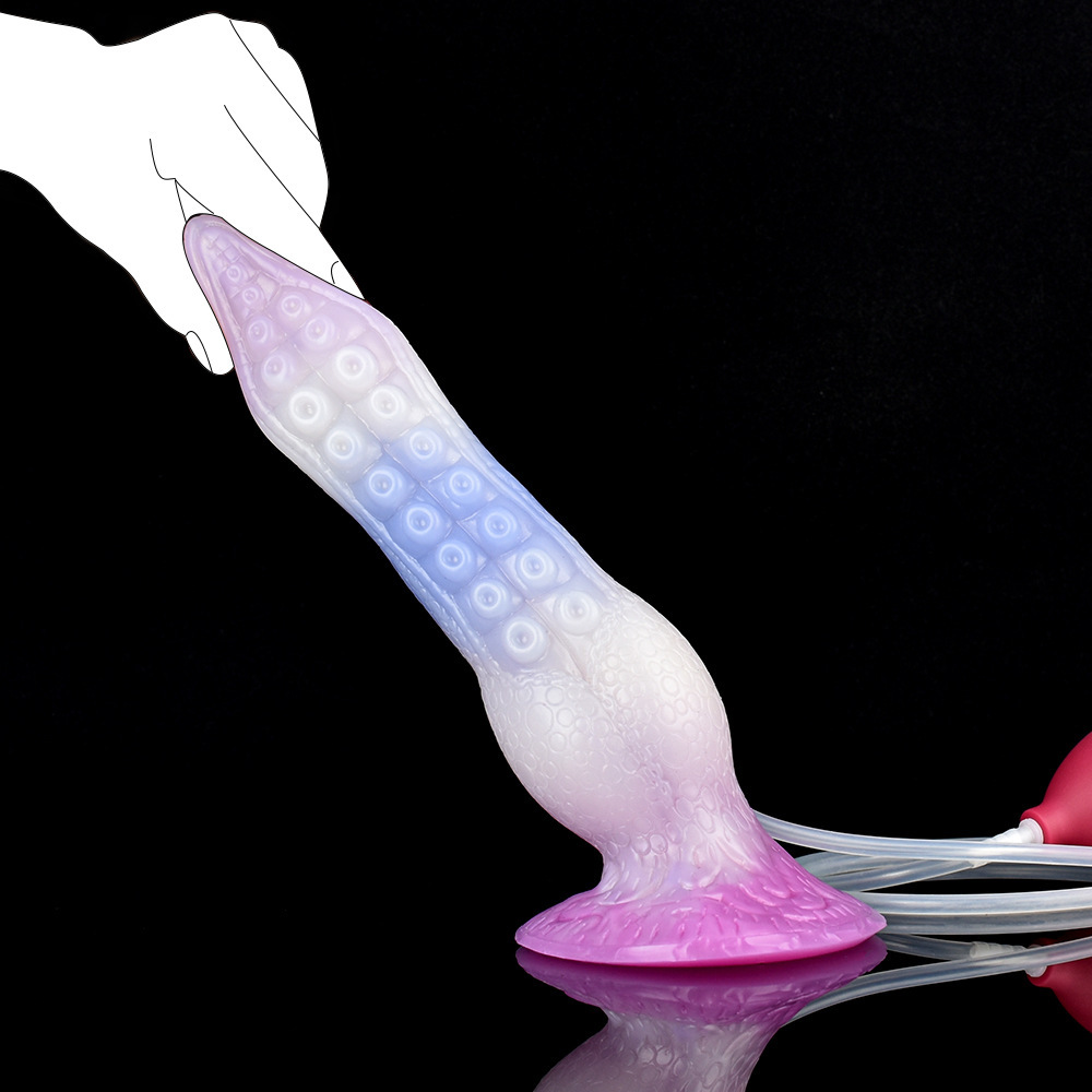 Octopus Tentacle Squirting Dildo with Suction Cup
