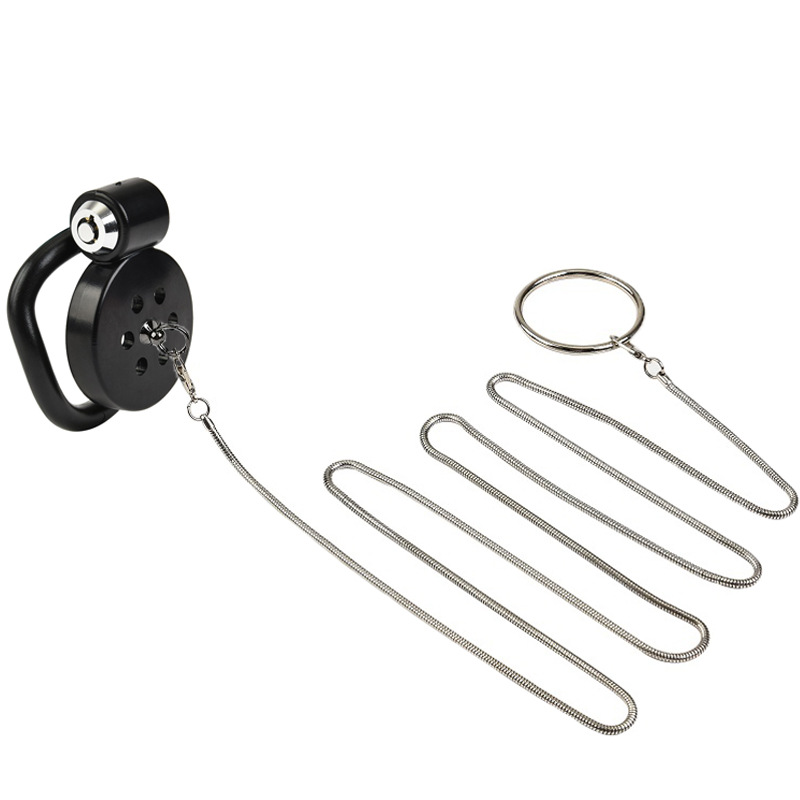Chastity Cage with Traction Rope – BDSM Bondage Restraint Sex Toy