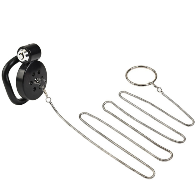 Chastity Cage with Traction Rope – BDSM Bondage Restraint Sex Toy