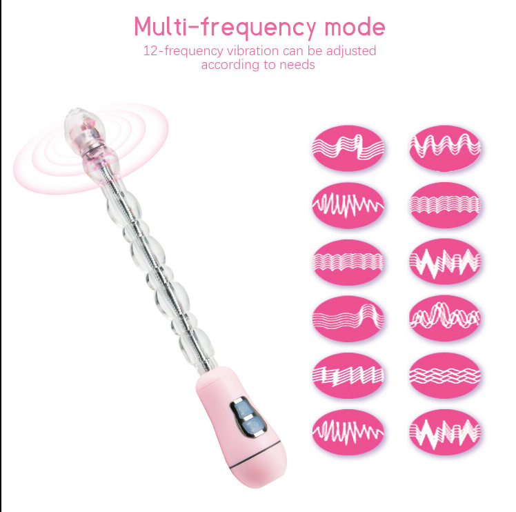 Sleek & Powerful 12-Speed Vibrator Beaded Dildo – Perfectly Sized for Intense Pleasure