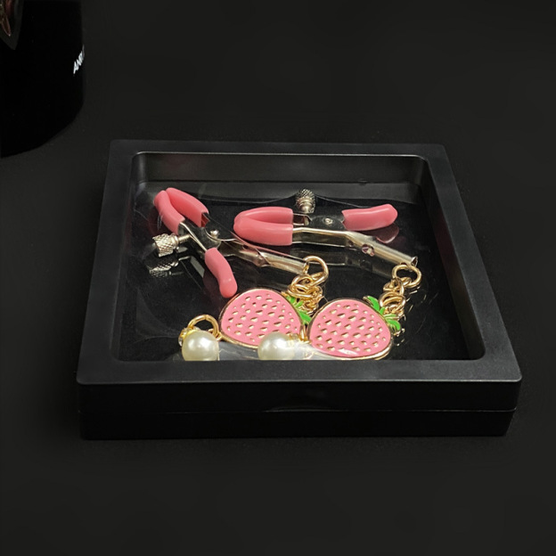 Cute Strawberry Nipple Clamps With Adjustable Dual Clip Design - image 6