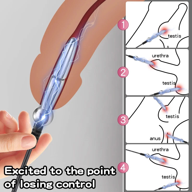 Stainless Steel Electric E-stim Stretcher Urethra Sound Rod - image 9