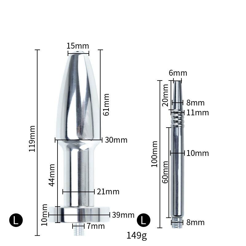 Butt Plug + Urethral Sound Catheter -WeLovePlugs