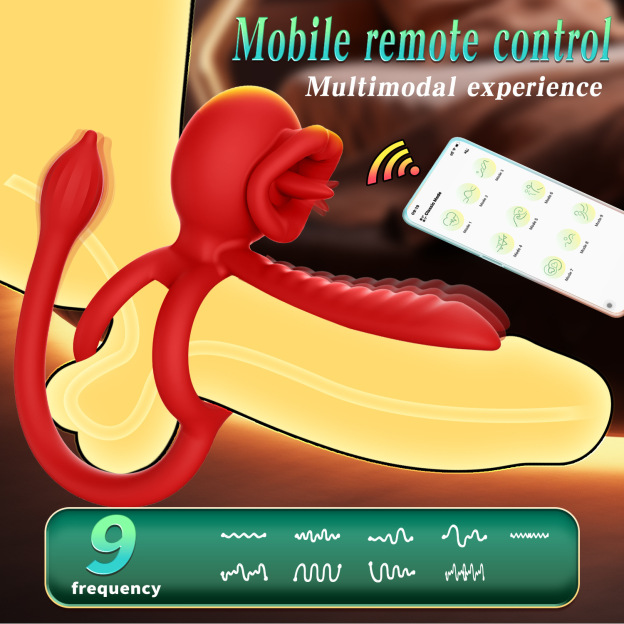 3-in-1 Couple Vibrator with App Control – Cock Ring & Anal Plug & Dildo