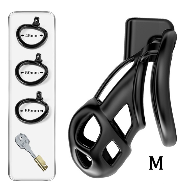 Black Cobra Slave Chastity Cage-WeLovePlugs