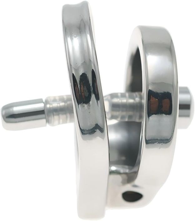 Thickened Stainless Steel Chastity Cage with 11.8-Inch Catheter – 4 Ring Sizes-WeLovePlugs