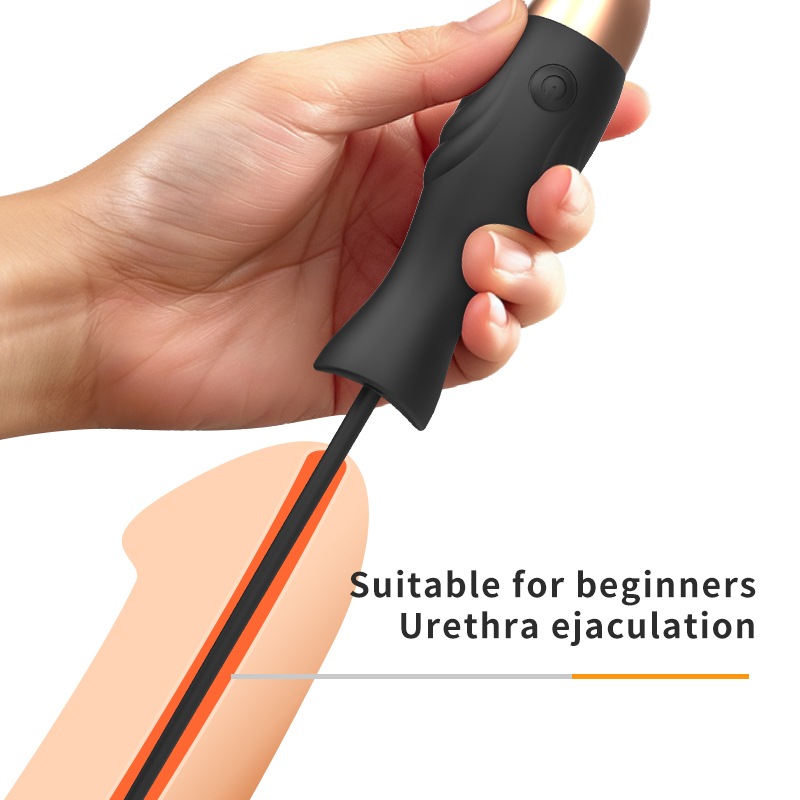 Slim Urethral Vibrator with 10 Modes – Beginner-Friendly & Rechargeable