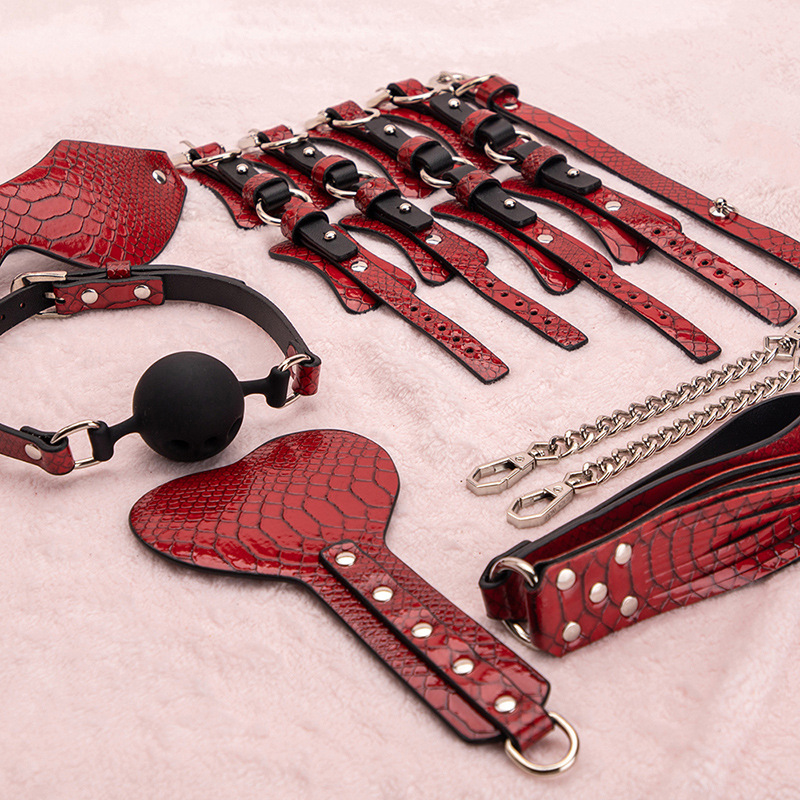 7-Piece Snake-Skin Bondage Set (Case Sold Separately) - image 5