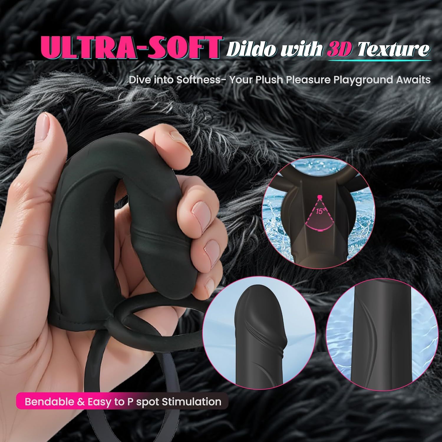 sexy dessous models Black Velvets Ring & Plug main image 0