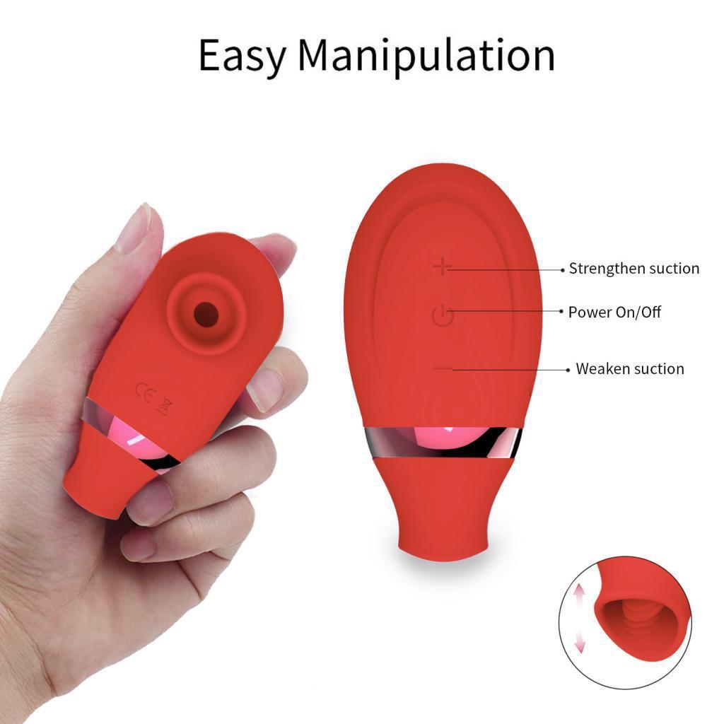 Dual Clit Sucking & Flickering Vibrator Stimulator-WeLovePlugs