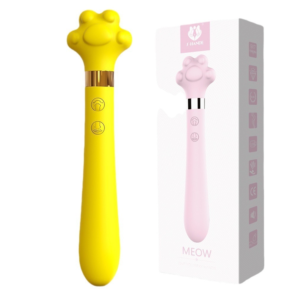 Cute Cat Paw 7 Flapping Clitoral G Spot Vibrator-WeLovePlugs