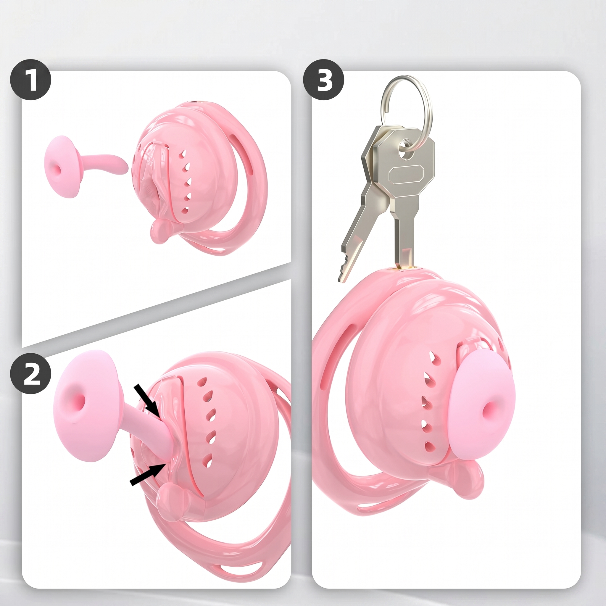 Aegis Flex Magnetic Silicone Chastity Cage - image 8