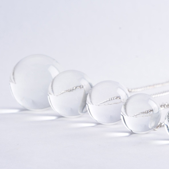 Glass Pearl Transparent Round Stopper Crystal Bead Ball Butt Plug