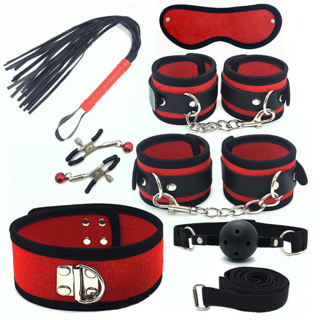 Bdsm Bed Straps Restraints Sex  7 Pcs Set-WeLovePlugs
