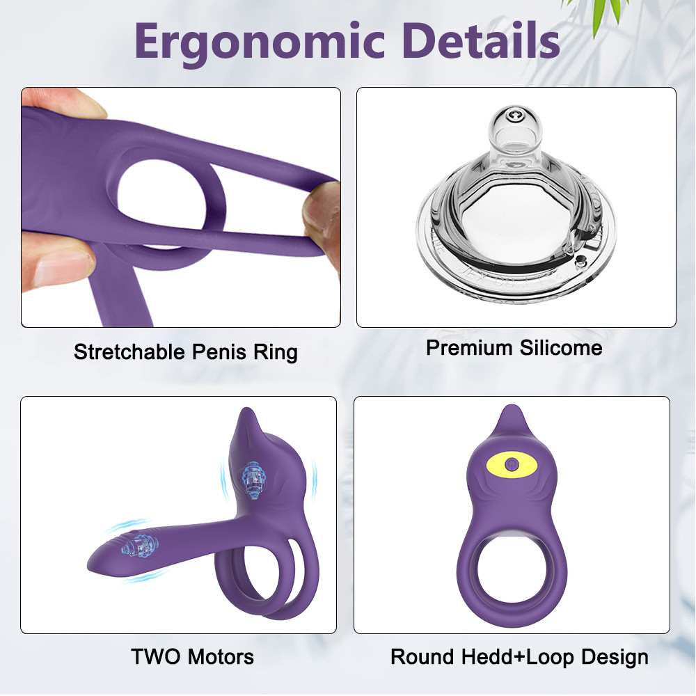 Vibrating Cock Ring Anal Plug G Spot Massager with Remote  WeLovePlugs
