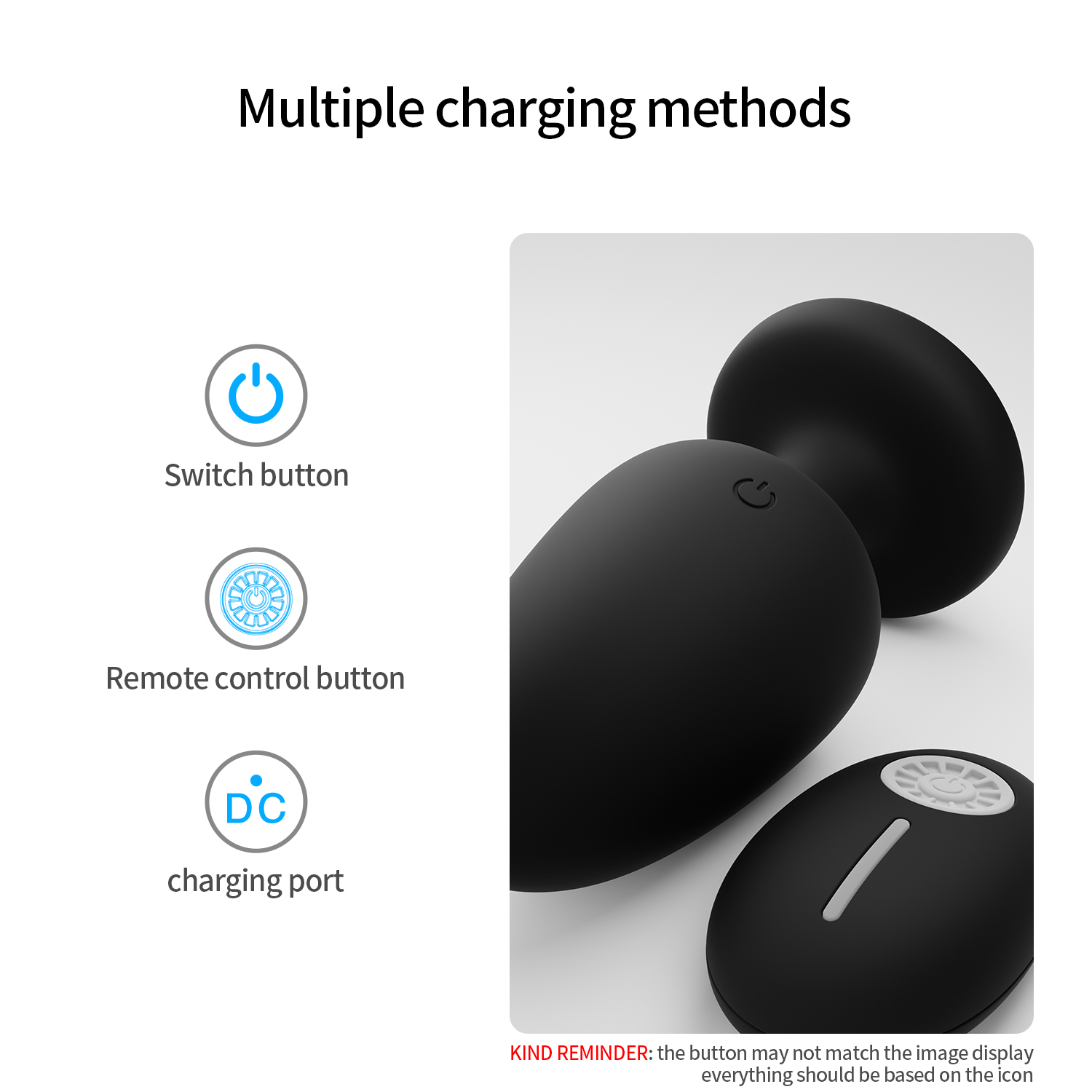 Nebula Remote Control Light Up Anal Butt Plug-WeLovePlugs