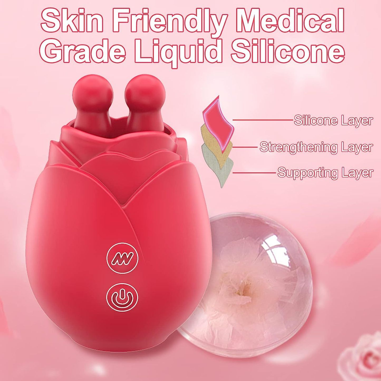 Double Tongue Lick Vibrator With 10 Frequency -WeLovePlugs