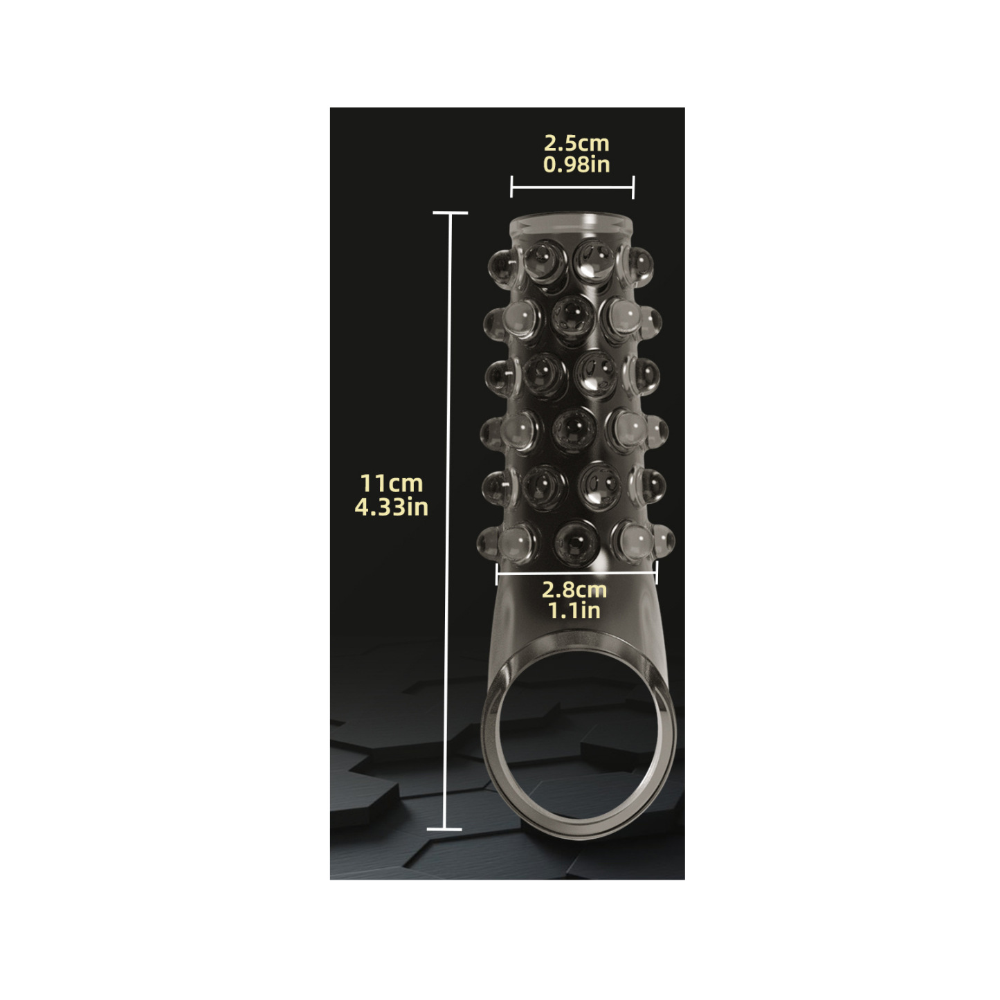 Beaded & Stretchy Bump-Textured Cock Ring for Longer-Lasting Performance-WeLovePlugs