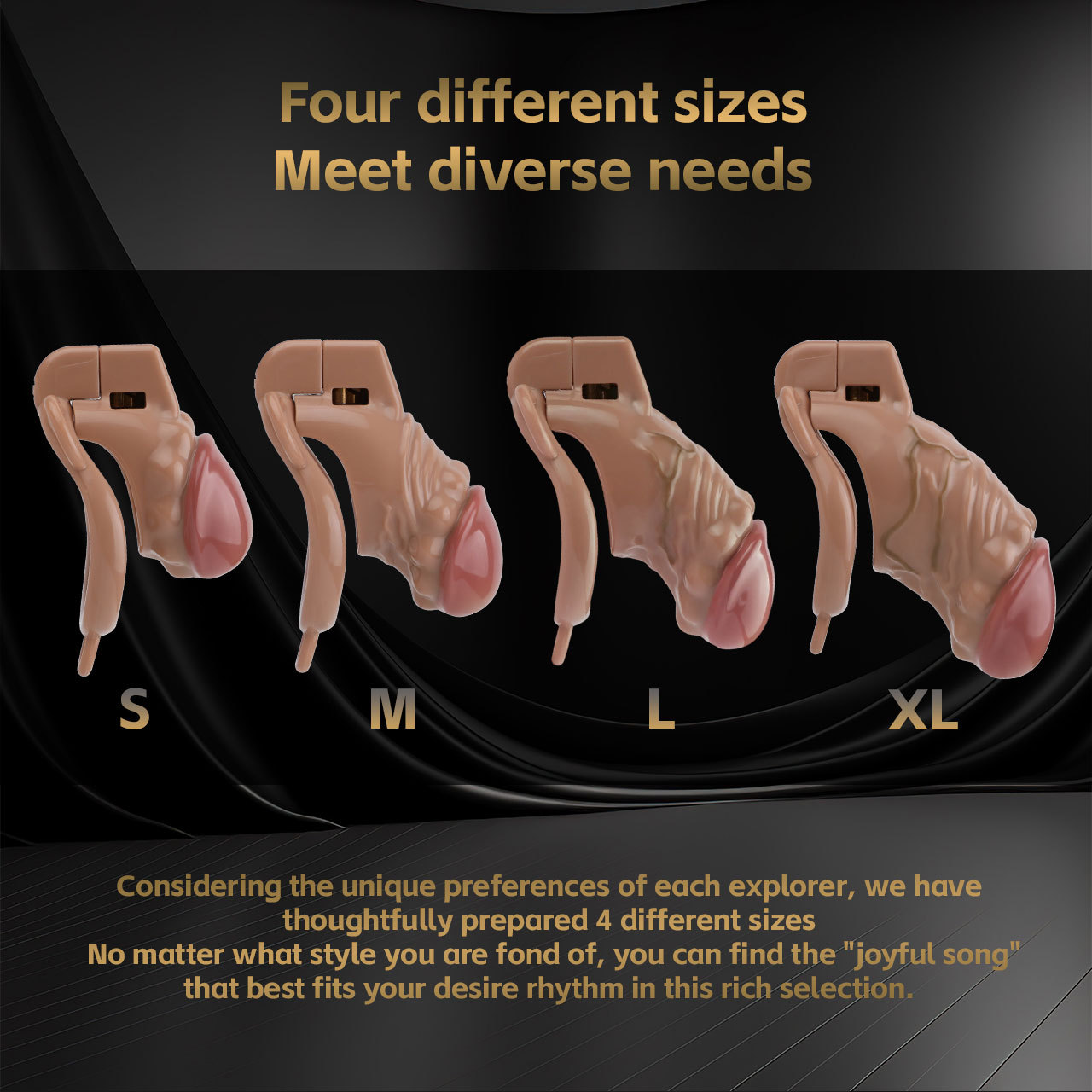 Realistic Phallic Chastity Cage - Breathable Resin Restraint-WeLovePlugs