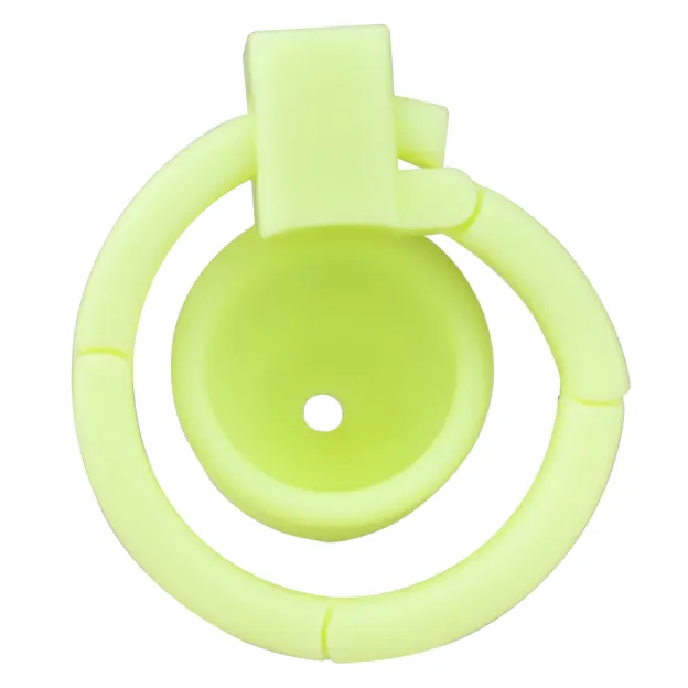 Adjustable Handcuff Resin Chastity Cage with Urethral Cathedral Tube-WeLovePlugs